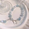 Twilight Calm with Aquamarine Butterfly Bracelet – view 4