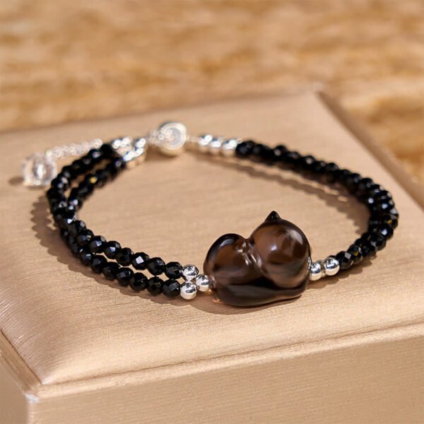 Twilight Calm with Black Obsidian Cat Charm – view 4
