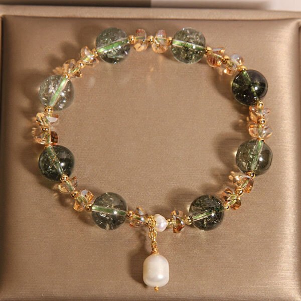 Quiet Stillness — Green Phantom Quartz Bracelet – view 3