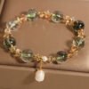 Quiet Stillness — Green Phantom Quartz Bracelet – view 2