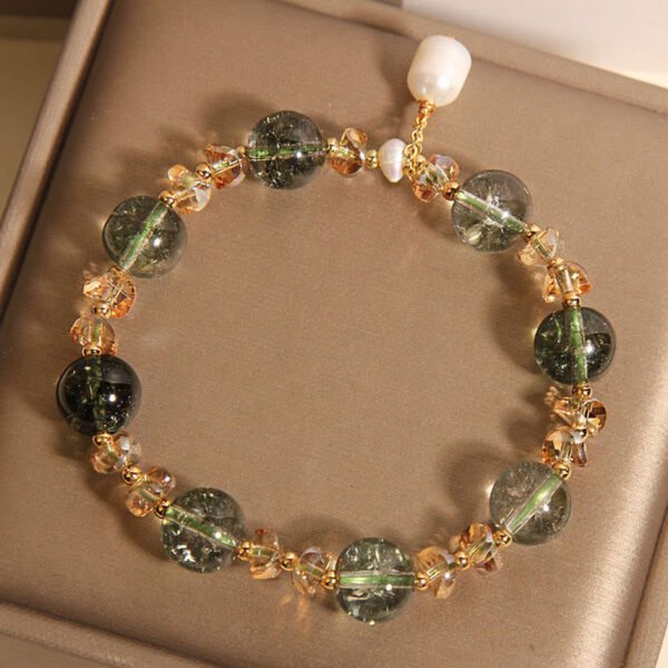 Quiet Stillness — Green Phantom Quartz Bracelet – view 4
