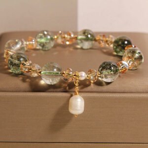 Quiet Stillness — Green Phantom Quartz Bracelet