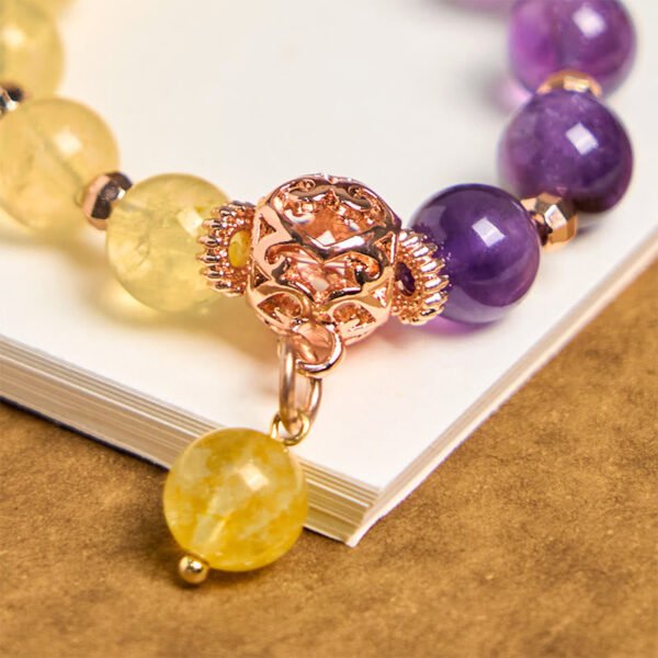 Amethyst and Citrine Ornament | Your Quiet Daily Anchor for Quiet Calm – view 4