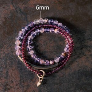 Amethyst and Garnet Bracelet | Your Quiet Daily Anchor for Quiet Calm