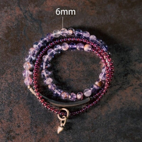 Amethyst and Garnet Bracelet | Your Quiet Daily Anchor for Quiet Calm