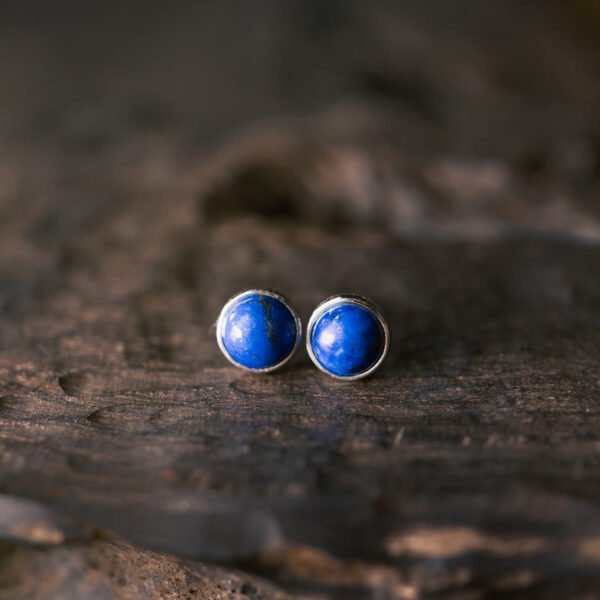 Inner Truth — Lapis Lazuli and Silver Earrings – view 5