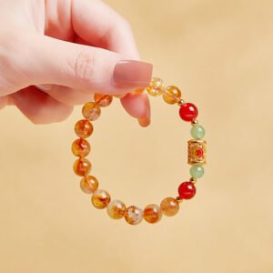 Red Agate and Citrine Bracelet | Your Quiet Daily Anchor for Quiet Strength