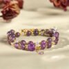 Smooth Purple Square Bead Amethyst Bracelet – view 4