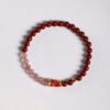 Rosy Soft Pink Strawberry Quartz Koi Bracelet – view 3