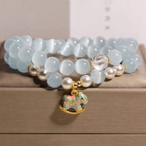 Tiger's Eye Cat Charm Bracelet | Your Quiet Daily Anchor for Steady Focus