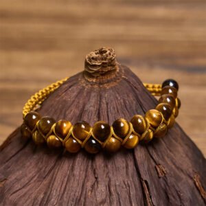 Tiger's Eye and Cinnabar Bracelet