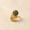 Twilight Calm with Turquoise and Copper Ring – view 4