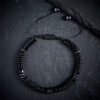 Quiet Hope, Worn Daily. Green Aventurine and Black Obsidian Bracelet – view 3