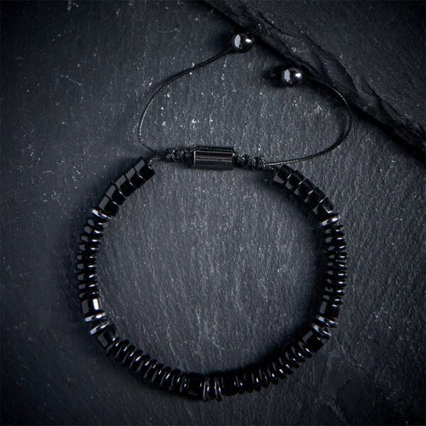 Quiet Hope, Worn Daily. Green Aventurine and Black Obsidian Bracelet – view 3