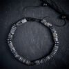 Quiet Hope, Worn Daily. Green Aventurine and Black Obsidian Bracelet – view 6