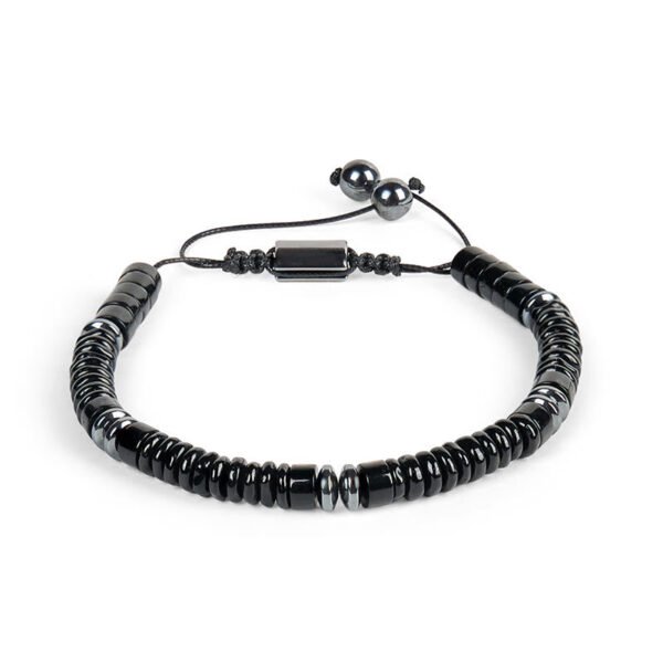 Quiet Hope, Worn Daily. Green Aventurine and Black Obsidian Bracelet – view 5