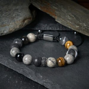 Steady Focus, Worn Daily. Tiger's Eye and Silver Bracelet