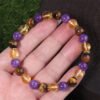 Tiger's Eye and Amethyst Bracelet