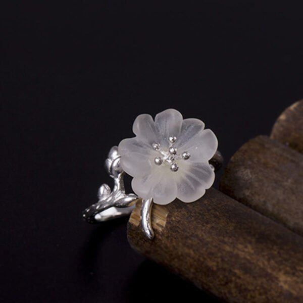Twilight Calm with Clear Quartz Flower Ring – view 4