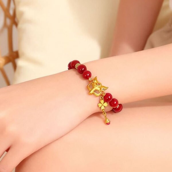 Twilight Calm with Red Agate Fox Bracelet – view 2