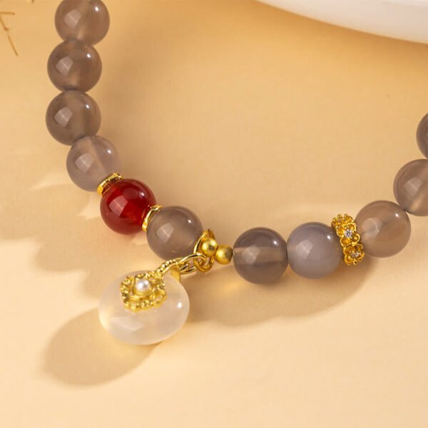 Red Agate and Chalcedony Bracelet | Your Quiet Daily Anchor for Quiet Strength – view 3