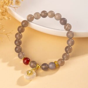 Red Agate and Chalcedony Bracelet | Your Quiet Daily Anchor for Quiet Strength