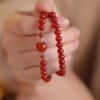 Twilight Calm with Double Wrap Red Agate Bracelet