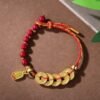 Smooth Purple Amethyst and Cinnabar Bracelet – view 3