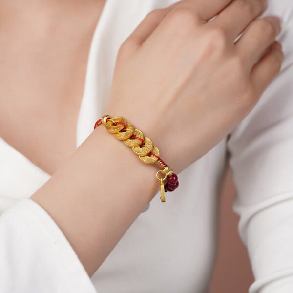Smooth Purple Amethyst and Cinnabar Bracelet – view 5