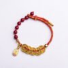 Smooth Purple Amethyst and Cinnabar Bracelet – view 4