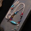 Peaceful Awareness — Turquoise and Copper Necklace