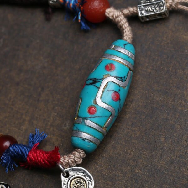 Peaceful Awareness — Turquoise and Copper Necklace – view 5