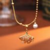 Citrine and Pearl Necklace – view 3