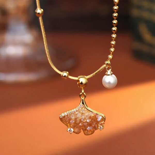 Citrine and Pearl Necklace – view 3