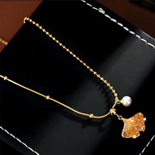 Citrine and Pearl Necklace – view 2