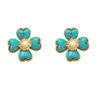 Peaceful Awareness — Turquoise Heart Earrings – view 6