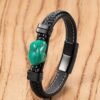 Turquoise Leather Bracelet – view 3