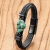 Turquoise Leather Bracelet