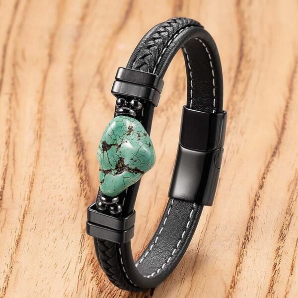 Turquoise Leather Bracelet