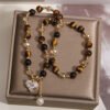 Steady Focus, Worn Daily. Tiger's Eye Heart Bracelet – view 5