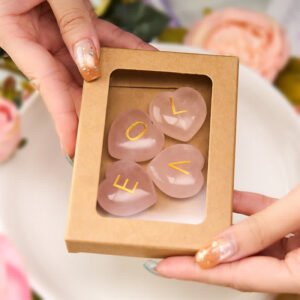 Gentle Clarity — Rose Quartz Heart and Crystal