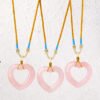 For When You Need Steady Focus | Rose Quartz Hollow Heart Pendant – view 5