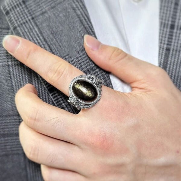 Twilight Calm with Agate and Copper Ring – view 2