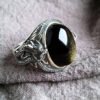Twilight Calm with Agate and Copper Ring
