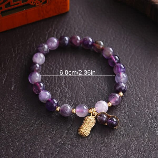 Quiet Calm, Worn Daily. Amethyst Peanut Bracelet – view 5