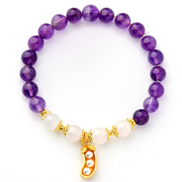 Through the Workday — White Agate Bracelet – view 4