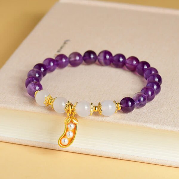 Through the Workday — White Agate Bracelet – view 5