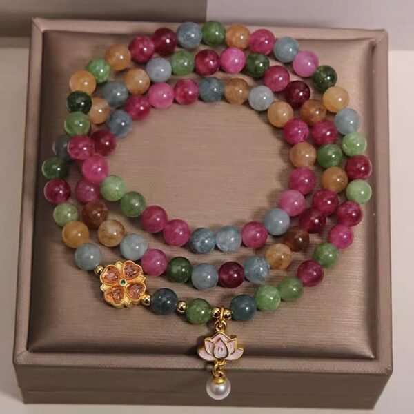 Rainbow Tourmaline Bracelet | Your Quiet Daily Anchor for Warm Connection – view 2