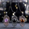 Twilight Calm with Black Obsidian and Green Aventurine Necklace – view 2
