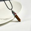 Steady Focus, Worn Daily. Tiger's Eye and Turquoise Necklace – view 4